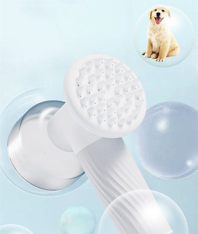 Escova de Banho Automática com Dispensador de Champô para Cão e Gato, Escova Elétrica de Massagem e Limpeza para Animais de Estimação, Pente de Banho para Cão e Gato