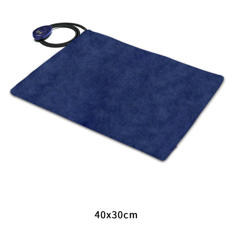 Almofada de Aquecimento com Regulação de Temperatura para Animais de Estimação 40x30cm, Manta Térmica Anti-Riscos para Cão