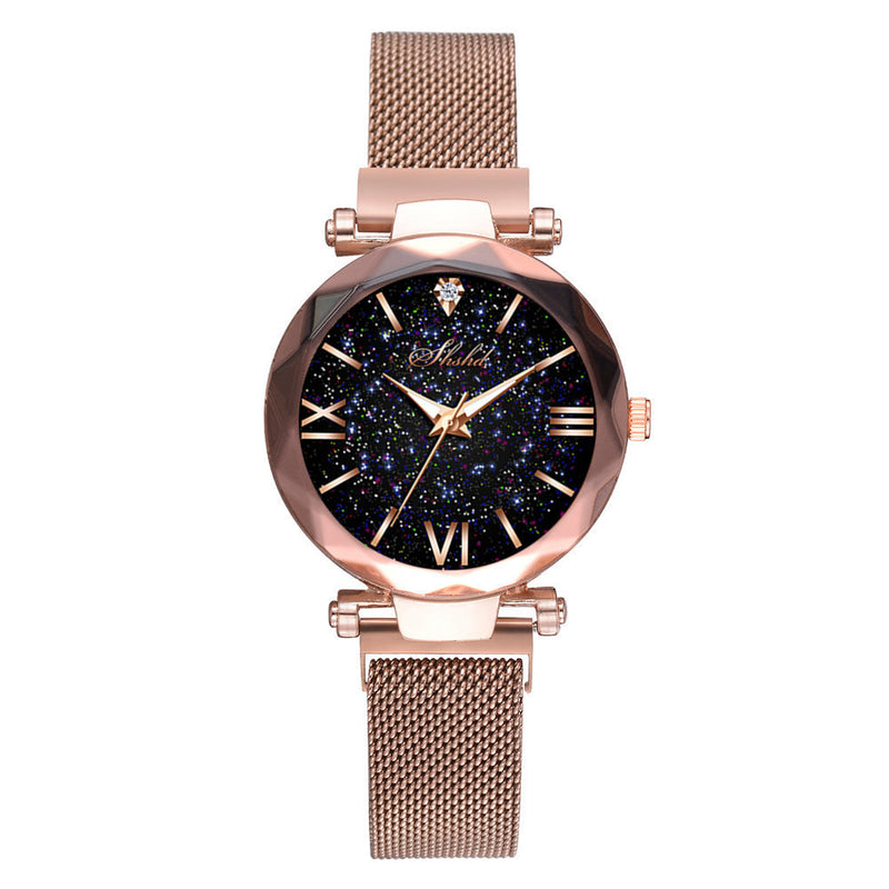 Pulseira magnética preguiçosa para relógio de quartzo estrelado
