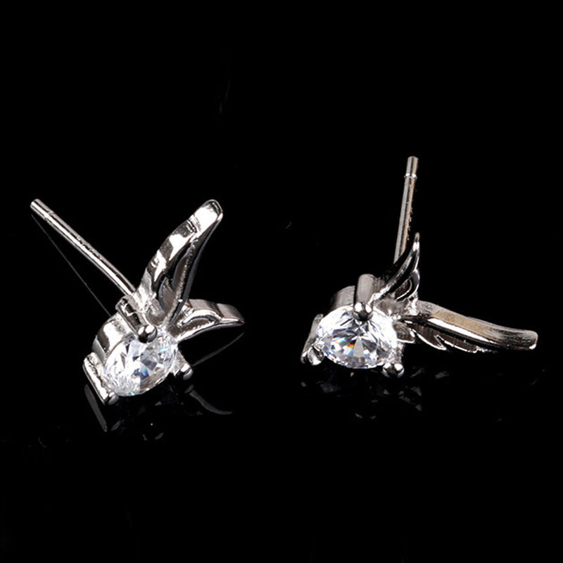 Angel Wings Silver Ear Jewelry Fashion