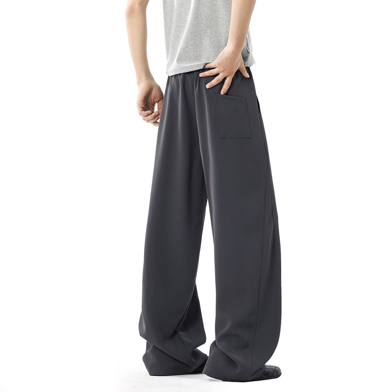 Men's Spring And Summer Stitching Draping Casual Suit Pants