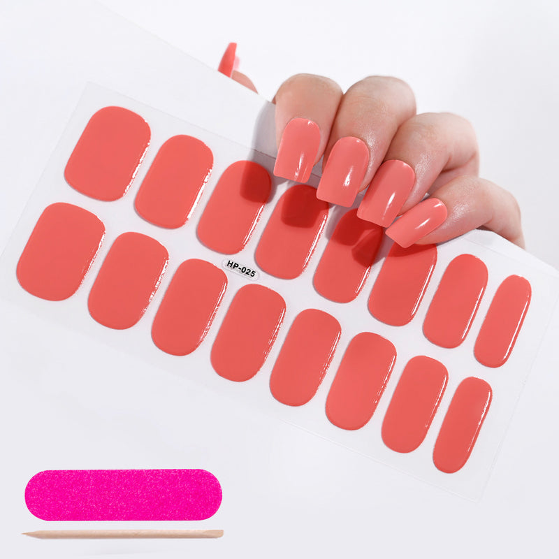 Autocolantes de beleza para unhas, semi-curados, de segunda geração, impermeáveis e duradouros