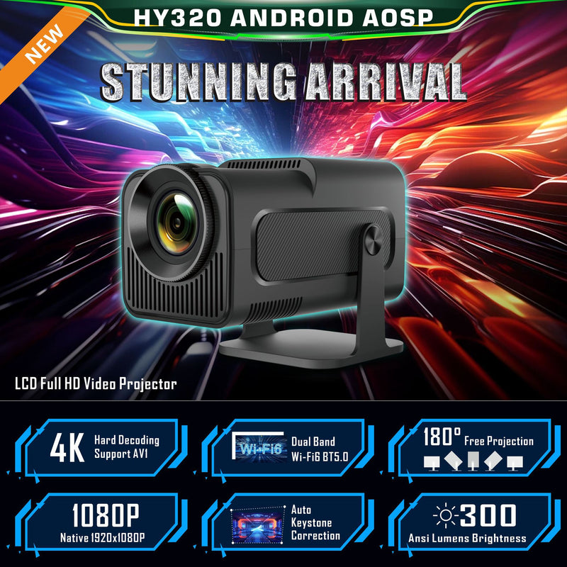 HY320 Android Kleiner HD Smarter Projektor 1080p