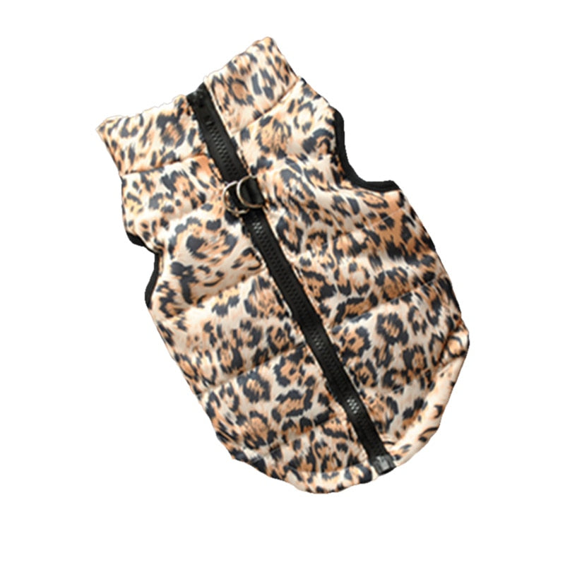 Pet clothing autumn and winter pet puppy jacket vest traction buckle