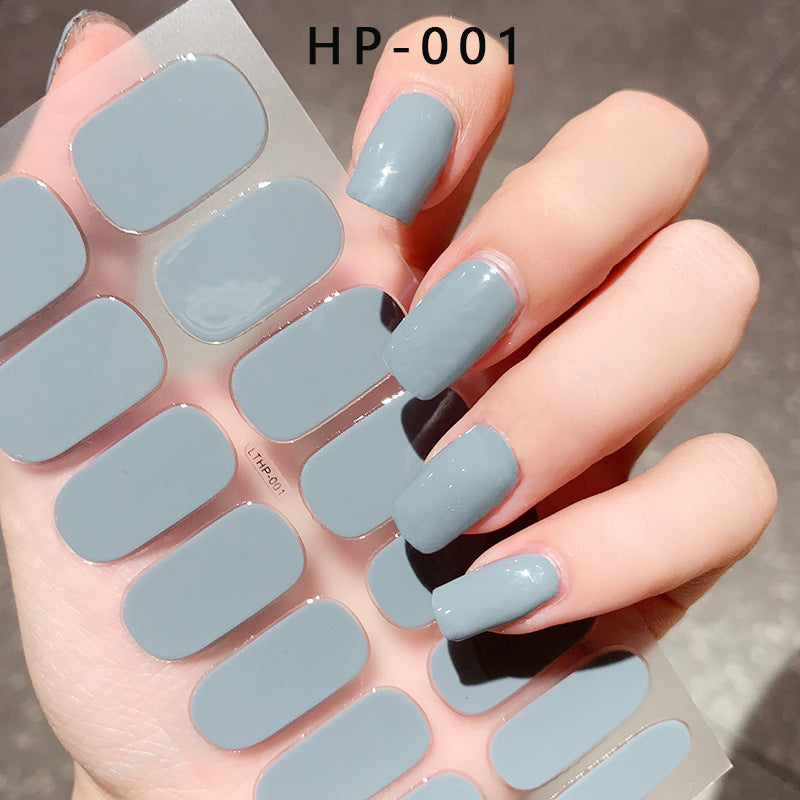 Autocolantes de beleza para unhas, semi-curados, de segunda geração, impermeáveis e duradouros