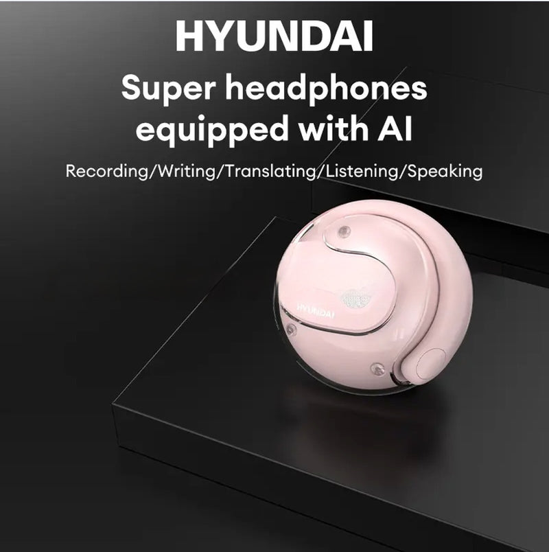 Auscultadores Bluetooth Sem Fios Coconut Ball, Modelo de Gancho com Redução de Ruído