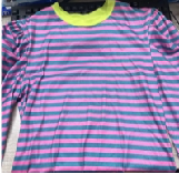 Striped Long-sleeved Hoodie For Women