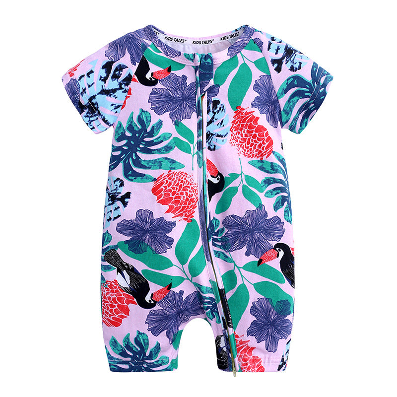 Summer round neck jumpsuit