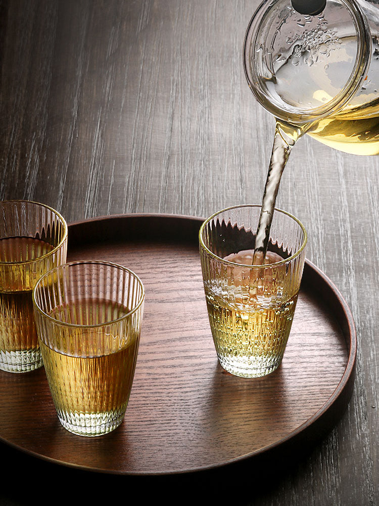Japanese Style Heatresistant Striped Water Cup