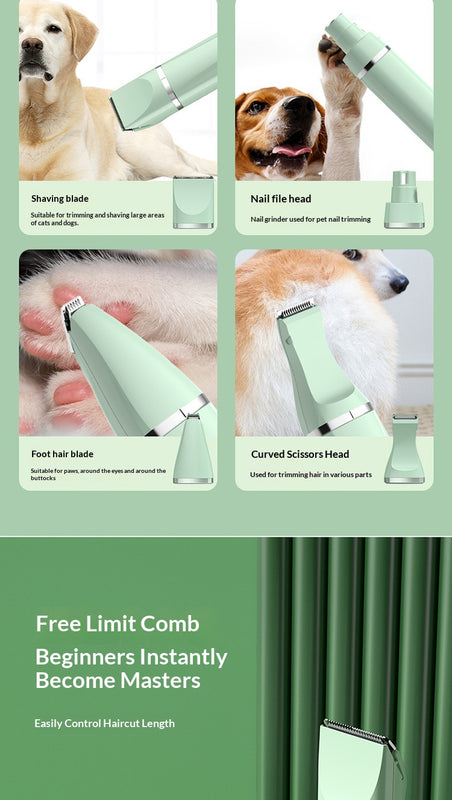 Rechargeable Portable Pet Clipper, Paw Hair Trimmer For Dogs.