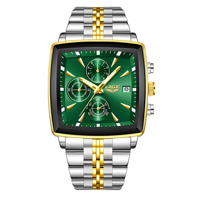 Business Personality Large Dial Square Watch Men