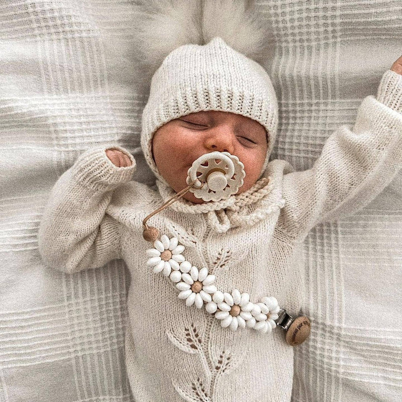 Prendedor de Chupeta em Silicone Baby Flower