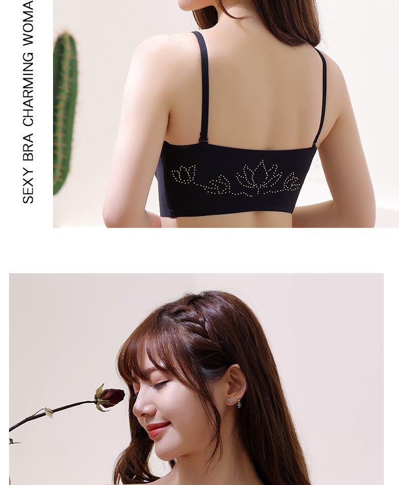 Strapless Underwear Women's Invisible Push Up Bras Non-slip Tube Top Seamless Girl Wireless Beautiful Back Wrapped Chest Thin