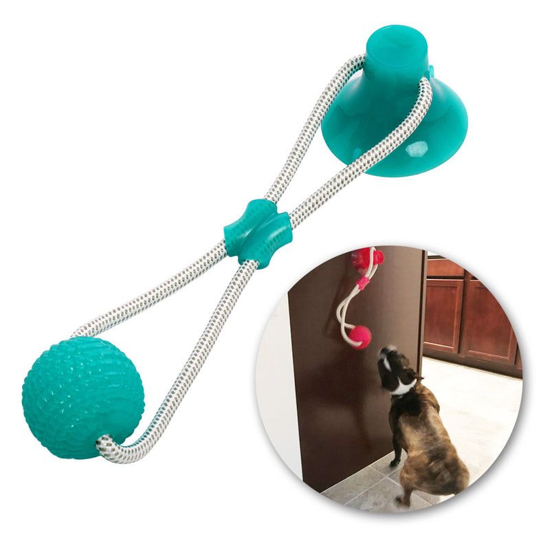 Brinquedo de molares com ventosa de borracha para cães