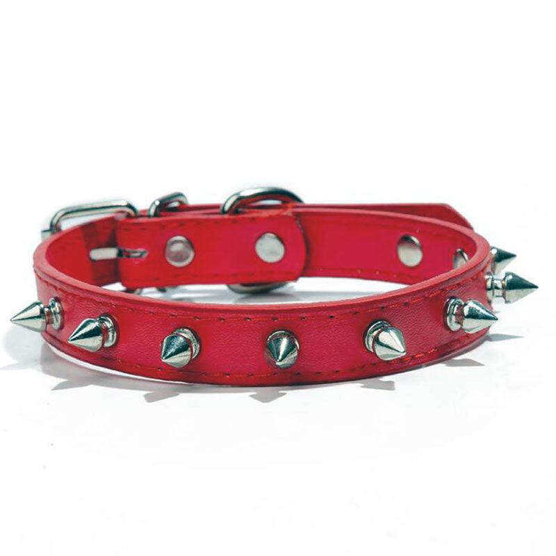 Haustier-Halsband aus mehrfarbigem PU-Leder