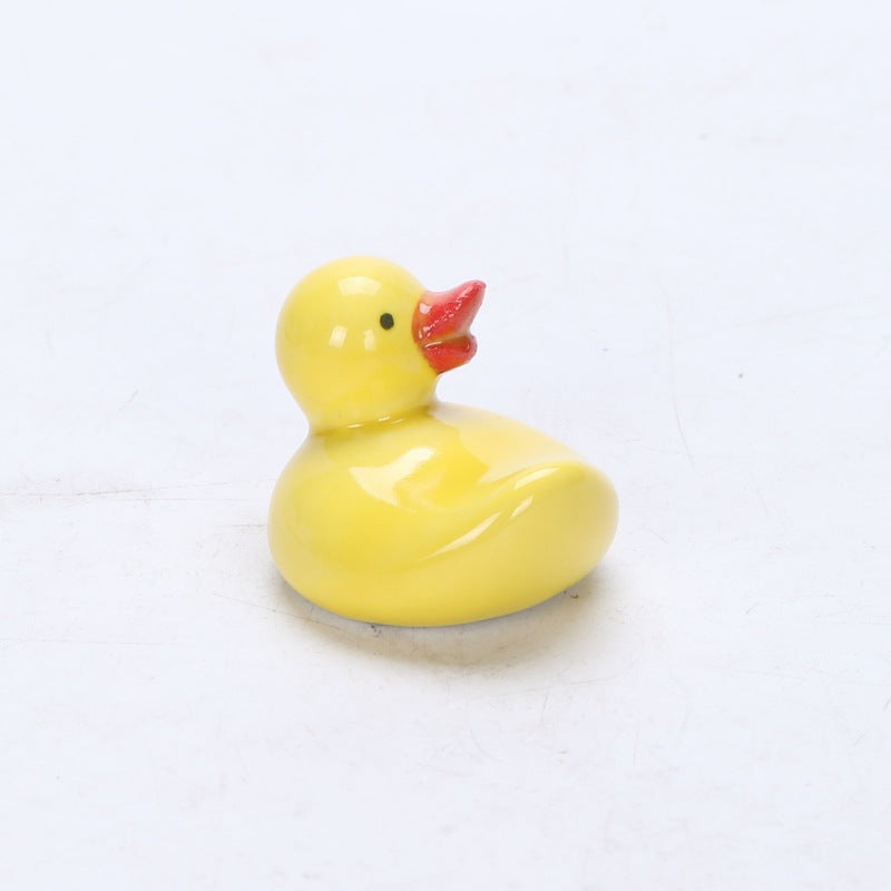 Ceramic Duckling Chopsticks Rack Hotel Ornaments