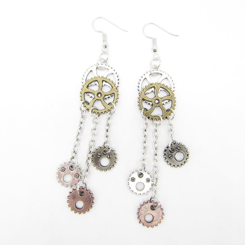 Jewelry Vintage Gear Earrings Steampunk