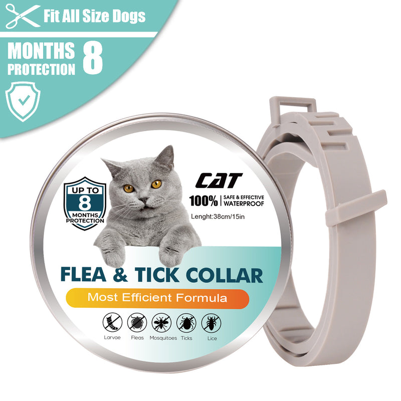 Coleira Repelente de Insetos para Cães e Gatos Óleo Essencial Antipulgas