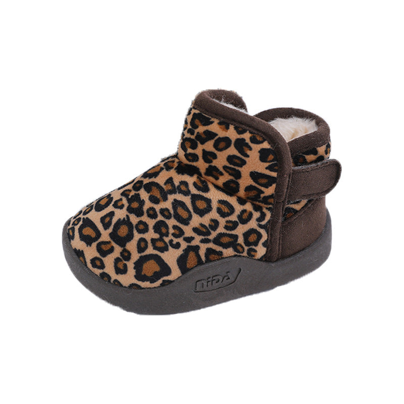 Snow Boots Fleece Lined Padded Warm Keeping Soft Bottom Baby
