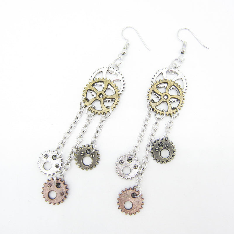 Jewelry Vintage Gear Earrings Steampunk