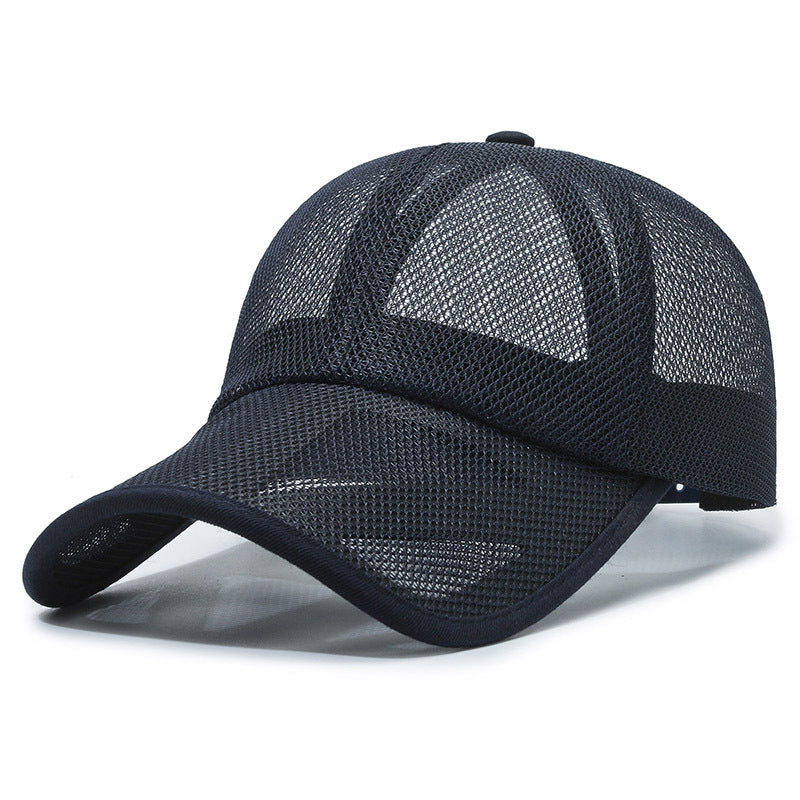 Atmungsaktive Unisex-Baseballkappe aus Netzstoff für Outdoor-Aktivitäten