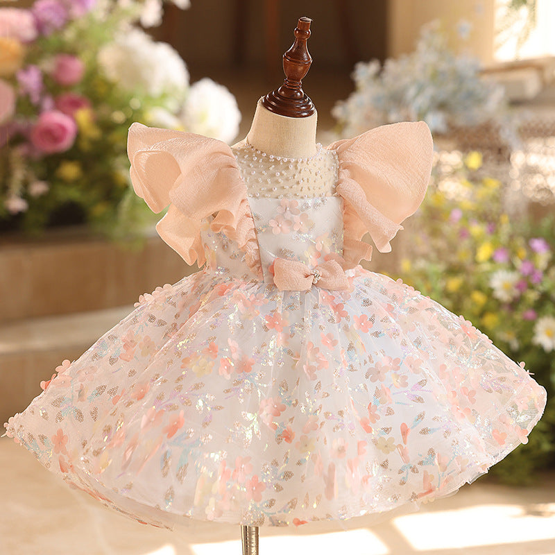 Vestido de Menina Princesa para Festa de Aniversário e Ocasiões Formais