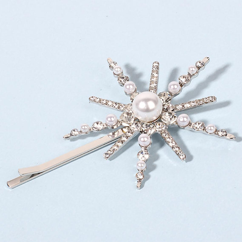 Strass-Clip in Form eines sechsstrahligen Sterns