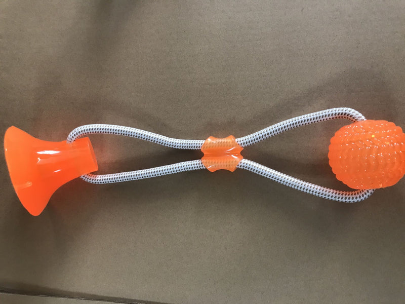 Brinquedo de molares com ventosa de borracha para cães