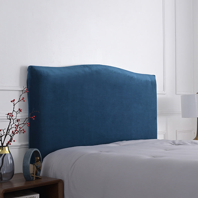 Household Solid Color Elastic Dustproof Bedside Protective Cover