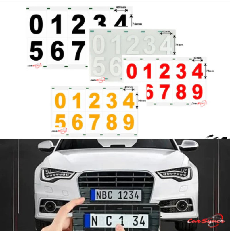 High Temperature Resistant Signboard Reflective Waterproof Pvc Adhesive Number Paper
