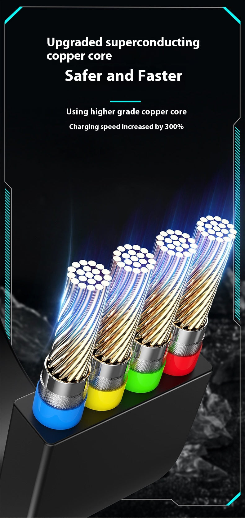 Data Cable Three-in-one 100W Super Fast Charge Telescopic One Drag Three