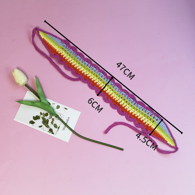 All-matching Triangular Binder Knitted Hair Band