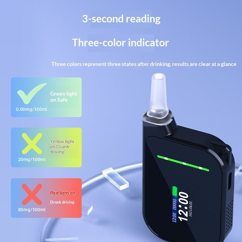 Breathe-activated Dedicated Rapid High-precision Alcohol Tester