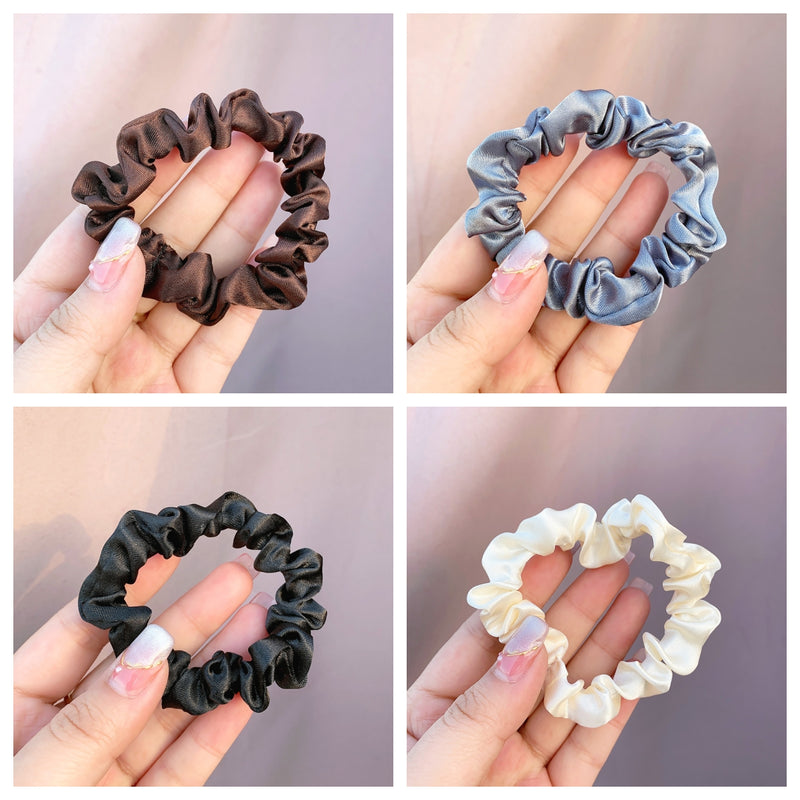 Large Intestine Ring Band South Korea Dongdaemun Solid Color Hair Rope Simple Band