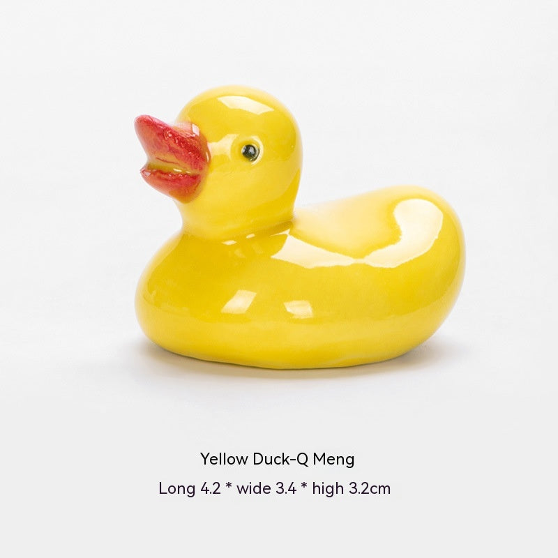 Ceramic Duckling Chopsticks Rack Hotel Ornaments
