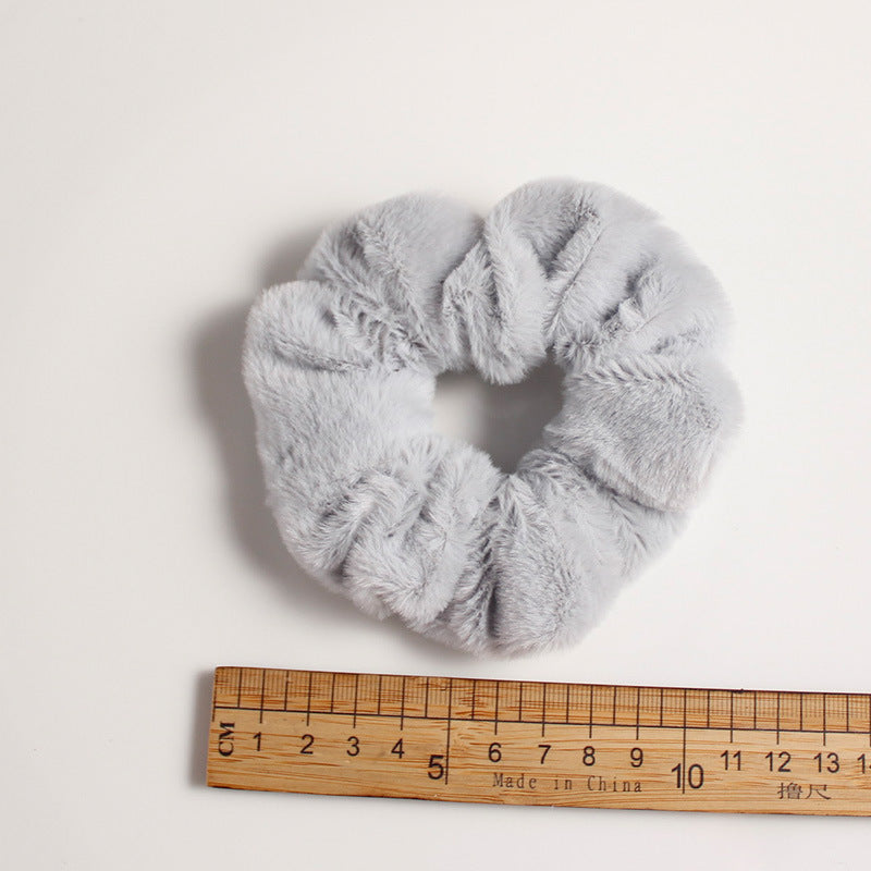 Elástico de cabelo tipo "scrunchie" grande e fofo estilo feminino