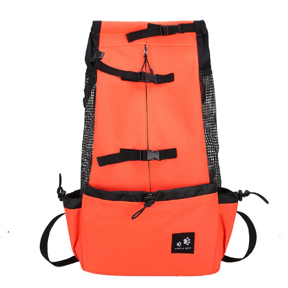 Mochila para animais de estimação exposta, ventilada, respirável e lavável