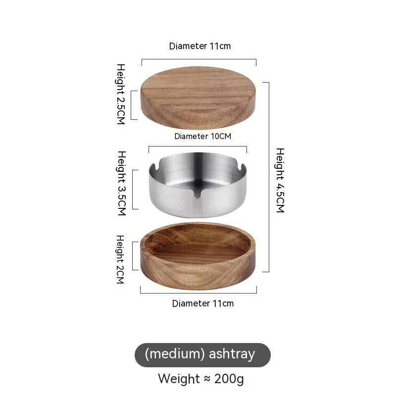 Round Ashtray Home Living Room With Lid Prevent Fly Ash