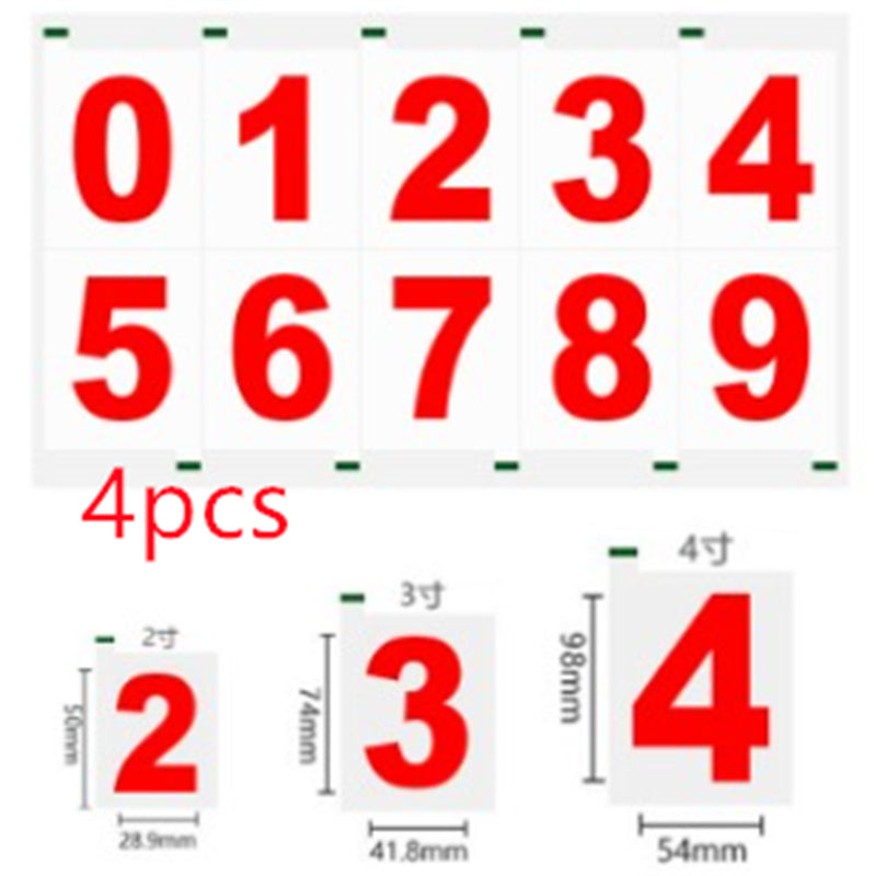 High Temperature Resistant Signboard Reflective Waterproof Pvc Adhesive Number Paper