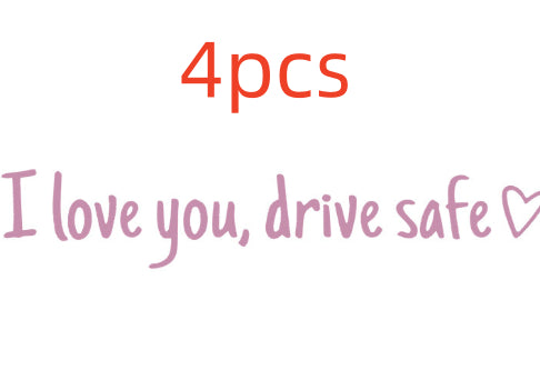 Safe Driving Waterproof Vinyl Bumper Stickers Car Universal Rearview Mirror Decorative Sticker