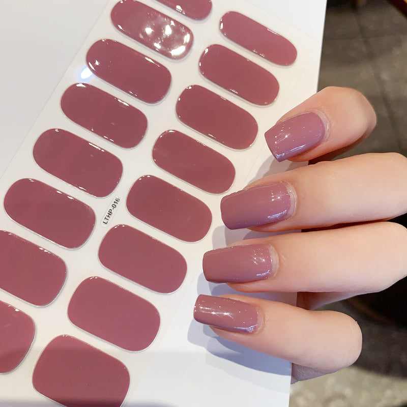 Autocolantes de beleza para unhas, semi-curados, de segunda geração, impermeáveis e duradouros
