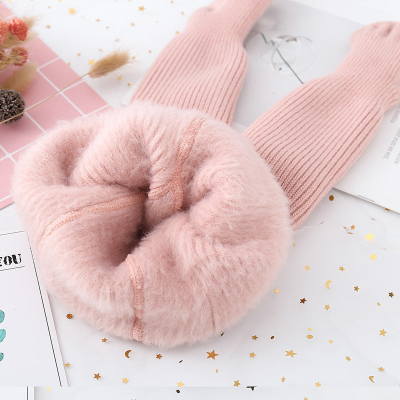 Adicionar collants com forro polar e leggings grossas de outono e inverno para rapaz e rapariga