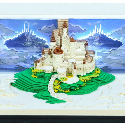 3D Sticky Note Paper Carving Creative Annual Meeting Tear-off Desktop Notepad Ornament