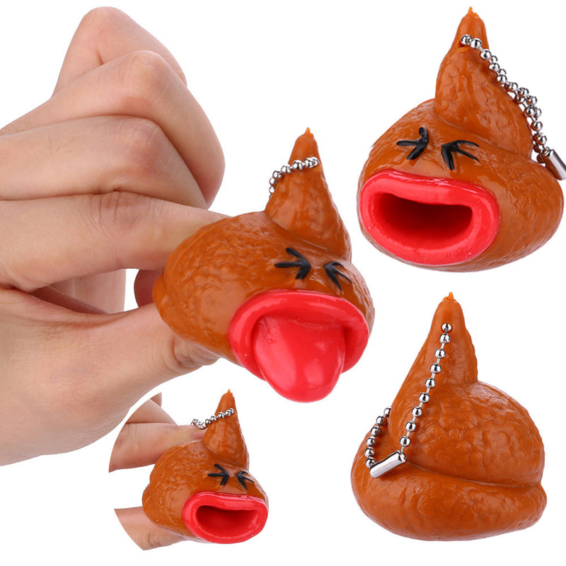 Creative Prank Fashion Tricky Poop Styling Keychain Pendant