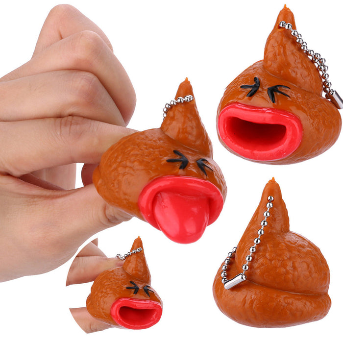Creative Prank Fashion Tricky Poop Styling Keychain Pendant