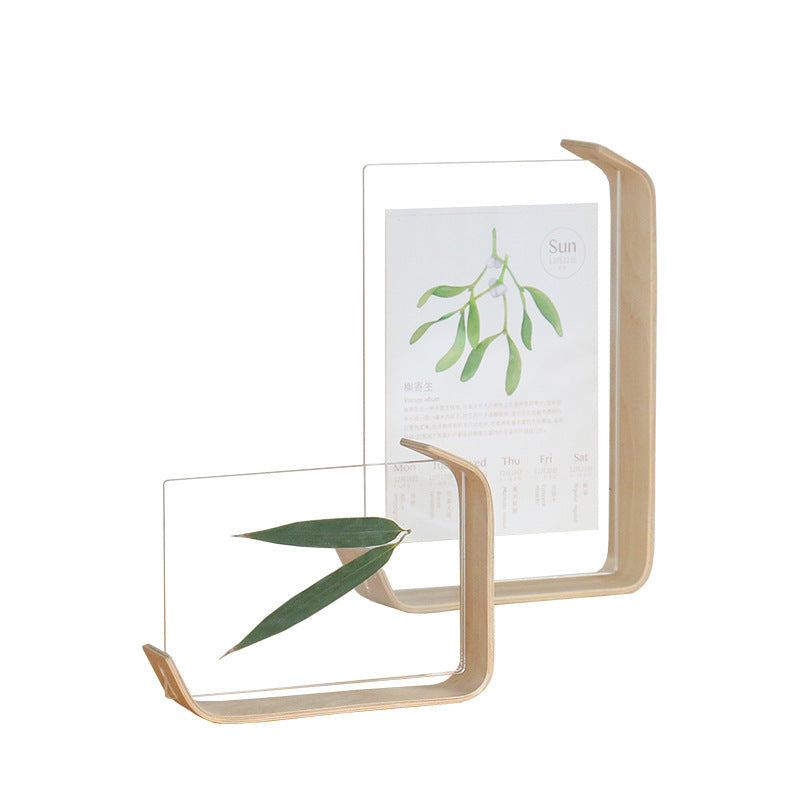 Desktop Desk Calendar With A Double-sided Acrylic Photo Frame