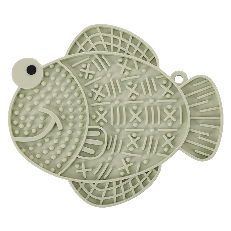 Silicone Pet Slow Food Anti-queda Anti-transbordamento Almofada para lamber cães