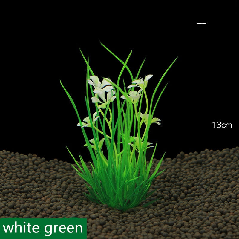 Decoração de tanque de peixes simulação planta de água aquário paisagismo plástico