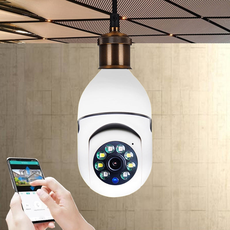 WLAN KAMERA 1080P Glühbirne 4-fach Zoom Kamera E27 Zuhause 5GWiFi Alarm Monitor
