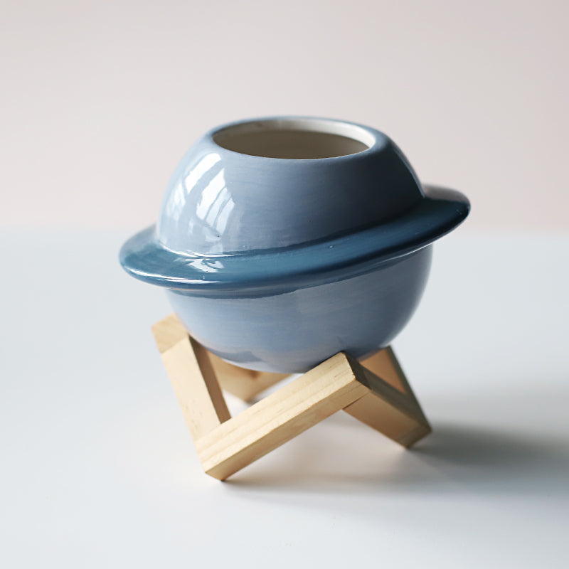 Creative Planet Shape Ceramic Flower Pot